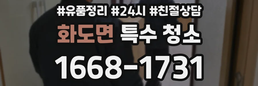 화도면 특수 청소