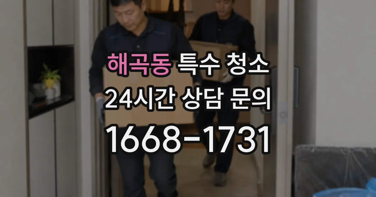 해곡동 특수 청소