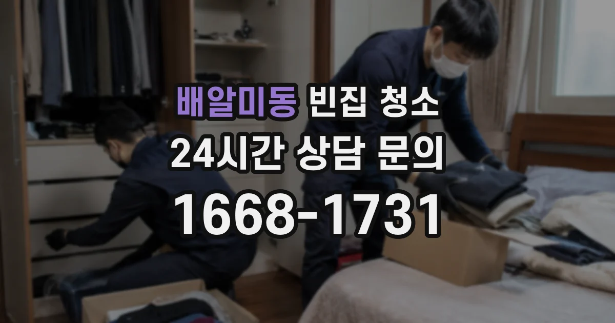 배알미동 빈집 청소
