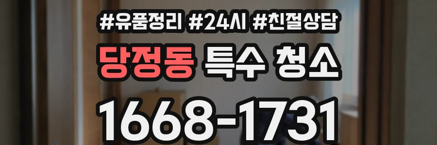 당정동 특수 청소