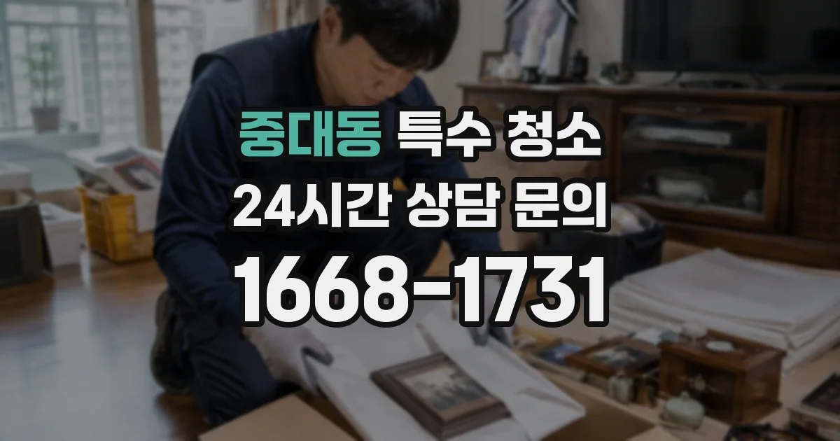 중대동 특수 청소