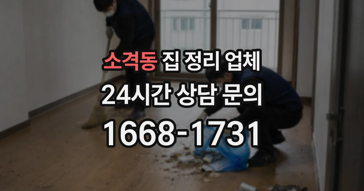 소격동 집 정리 업체