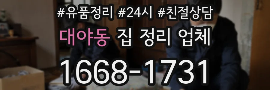 대야동 집 정리 업체