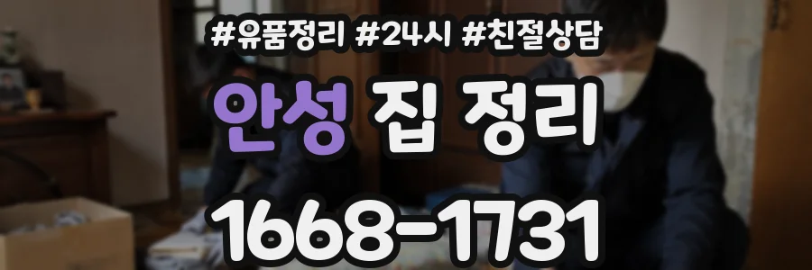 안성 집 정리