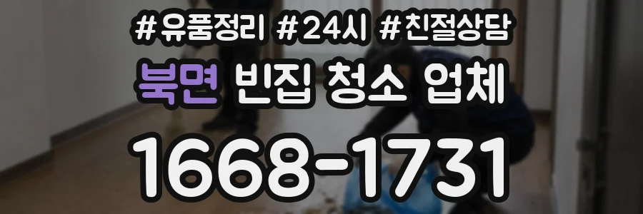 북면 빈집 청소 업체