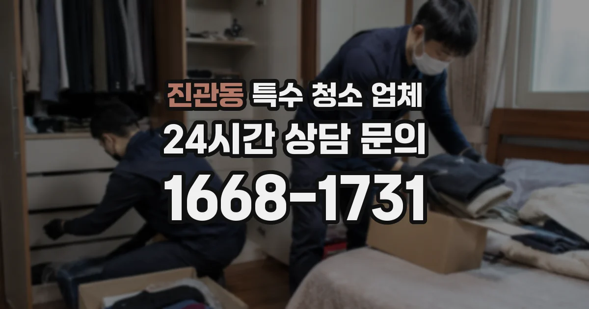 진관동 특수 청소 업체