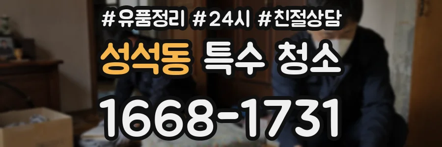 성석동 특수 청소
