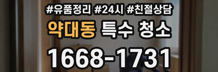 약대동 특수 청소