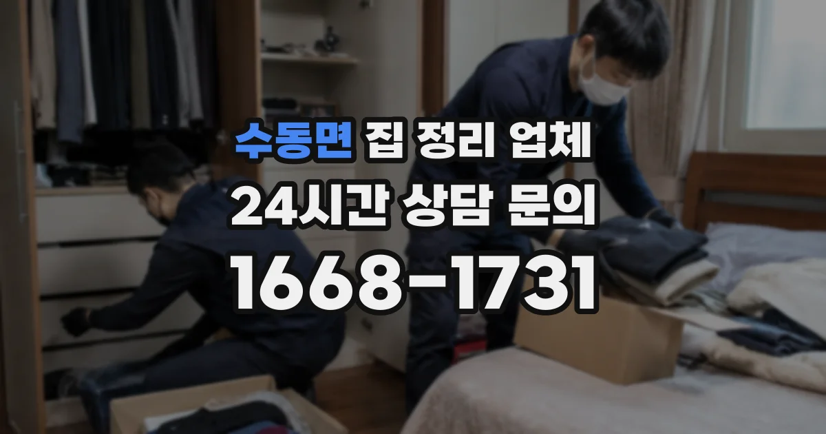수동면 집 정리 업체