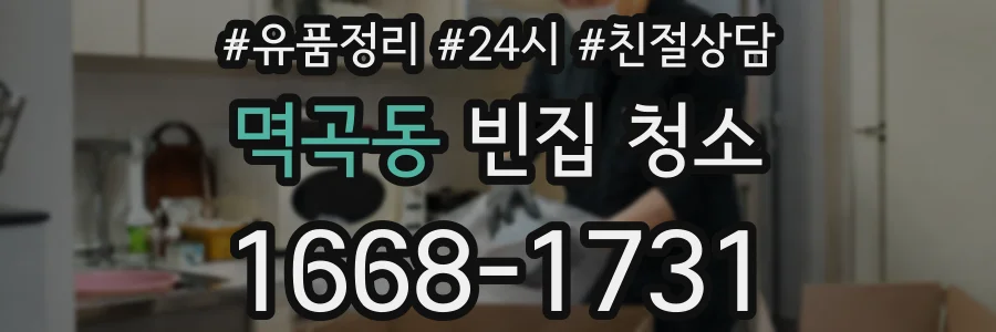 멱곡동 빈집 청소