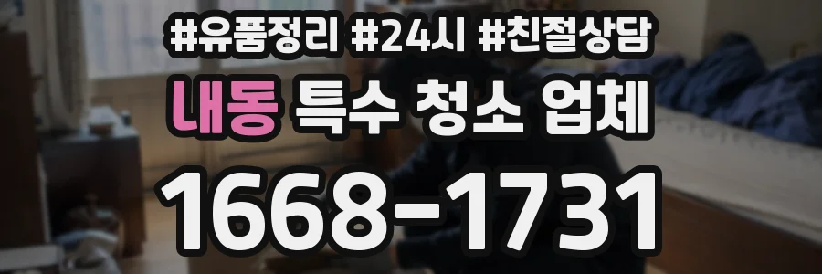 내동 특수 청소 업체