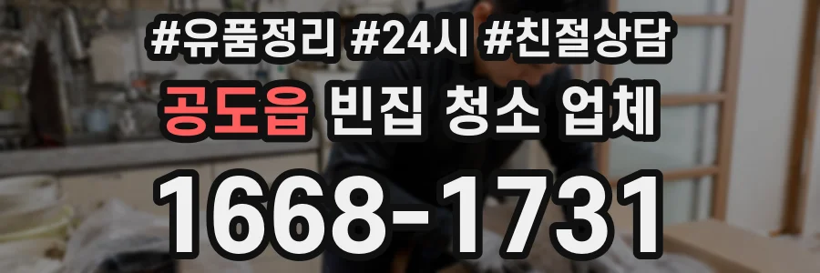 공도읍 빈집 청소 업체