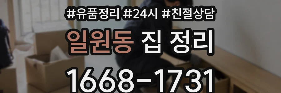 일원동 집 정리
