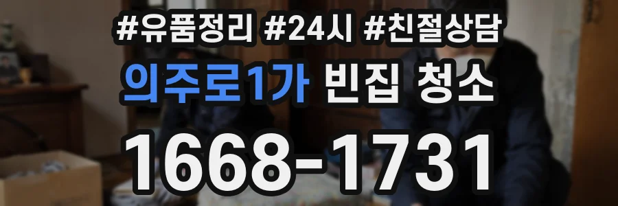 의주로1가 빈집 청소