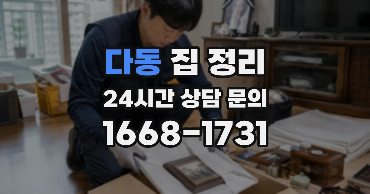 다동 집 정리