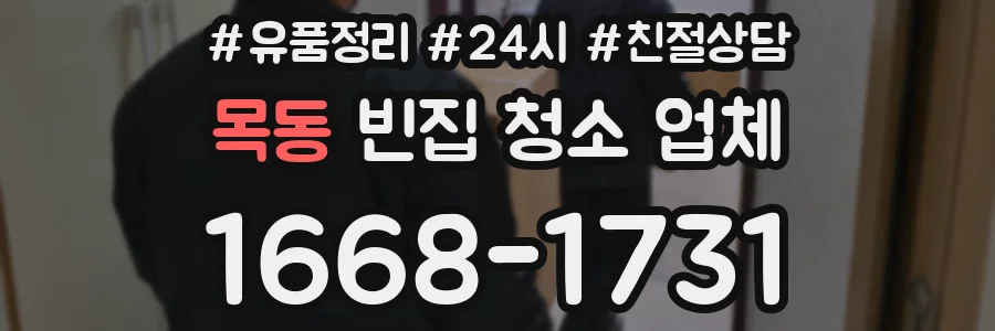 목동 빈집 청소 업체