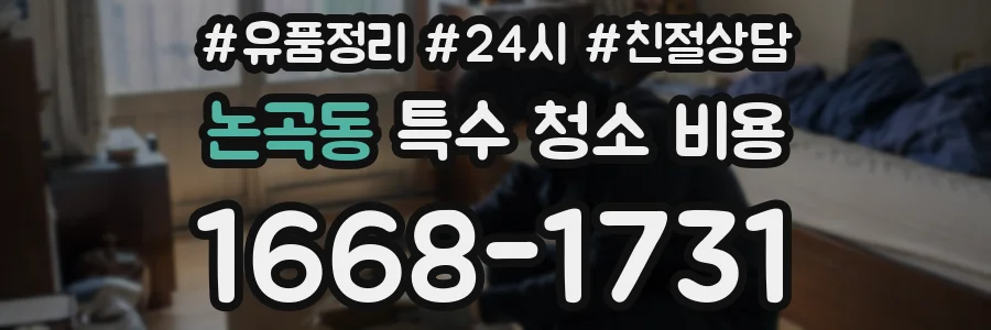 논곡동 특수 청소 비용