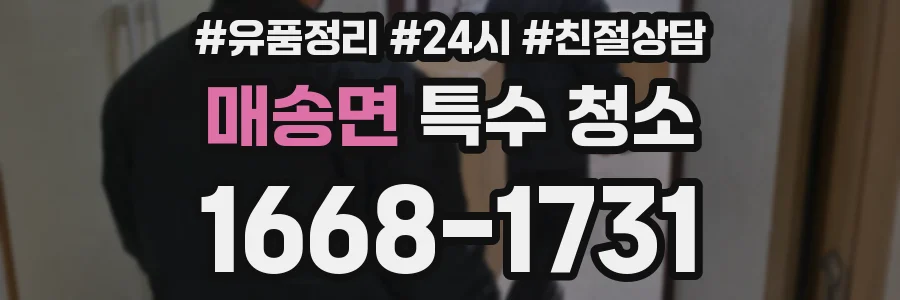 매송면 특수 청소