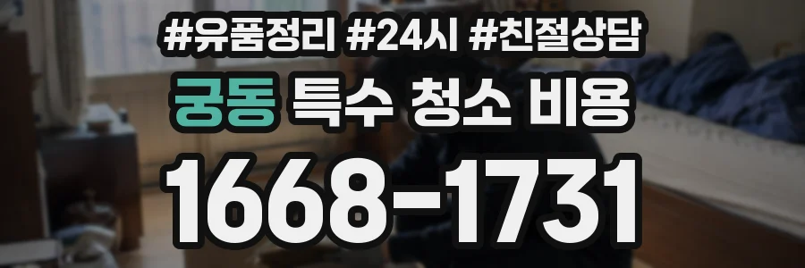 궁동 특수 청소 비용