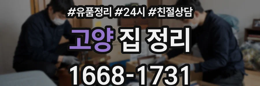 고양 집 정리