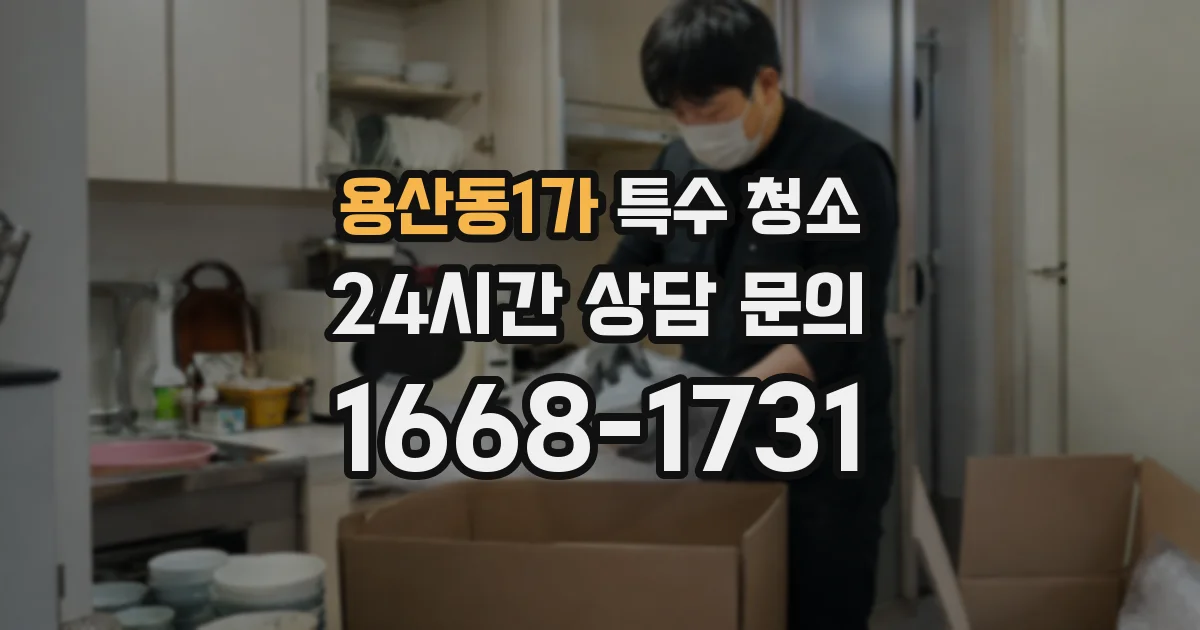 용산동1가 특수 청소