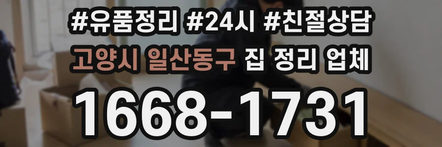 고양시 일산동구 집 정리 업체