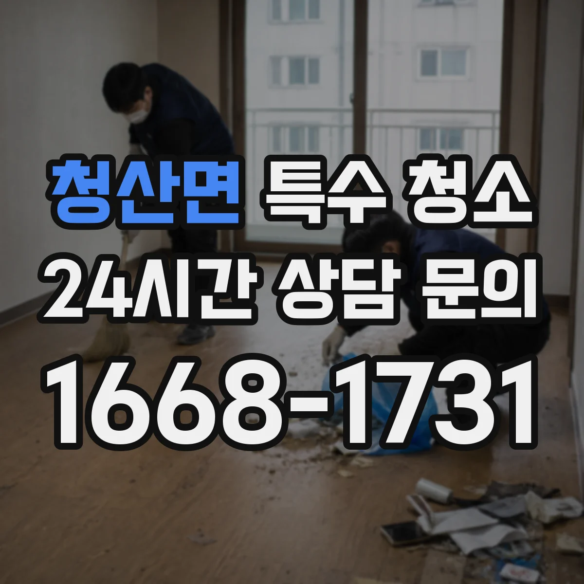 청산면 특수 청소