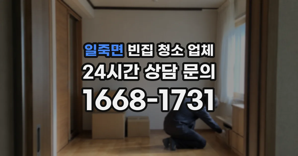 일죽면 빈집 청소 업체