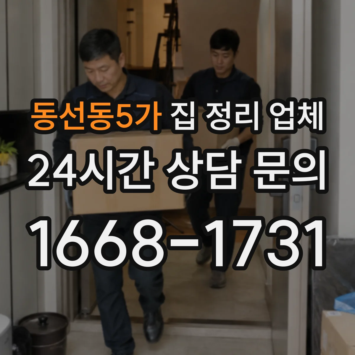 동선동5가 집 정리 업체