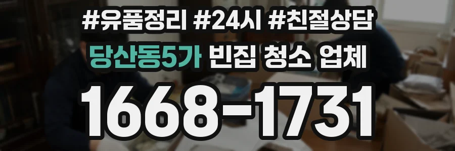 당산동5가 빈집 청소 업체