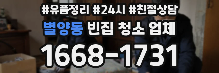 별양동 빈집 청소 업체