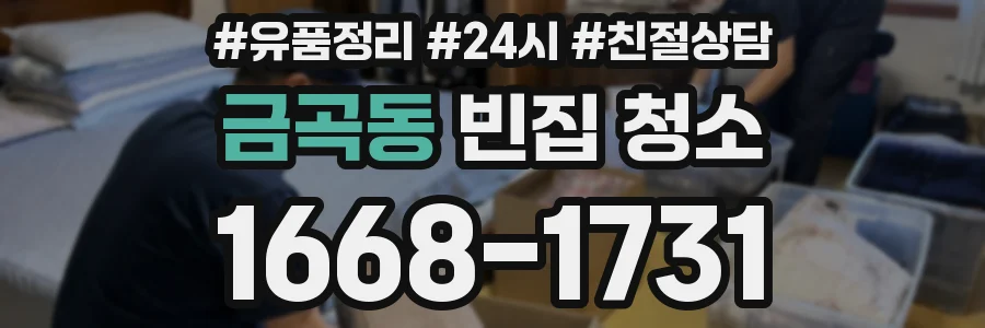 금곡동 빈집 청소