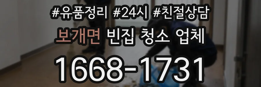 보개면 빈집 청소 업체