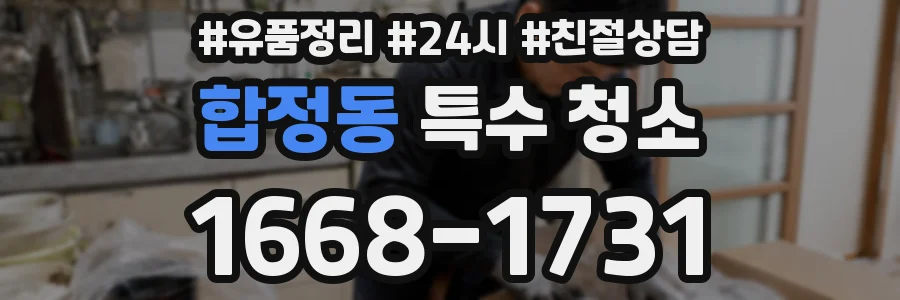 합정동 특수 청소