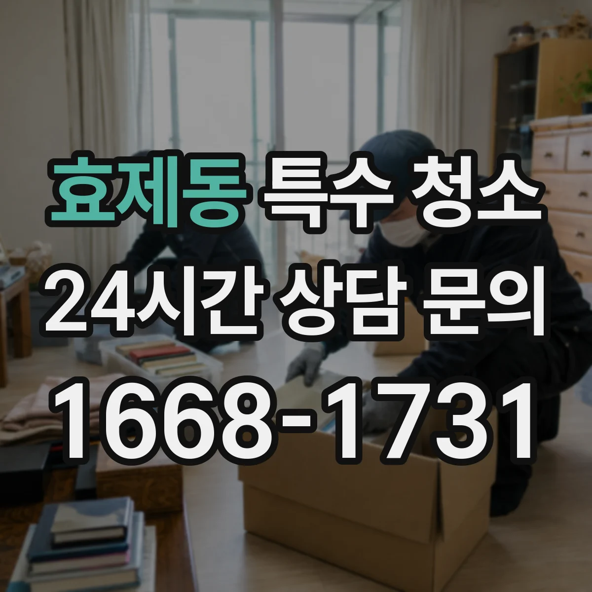 효제동 특수 청소 현장 폐기물 분류 기준에 따른 이동 동선