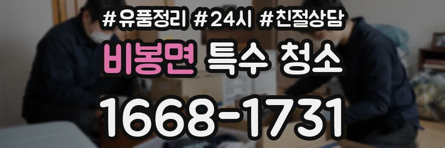 비봉면 특수 청소