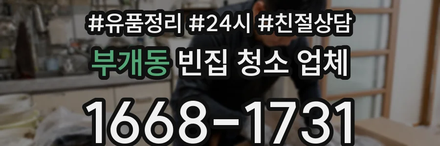 부개동 빈집 청소 업체