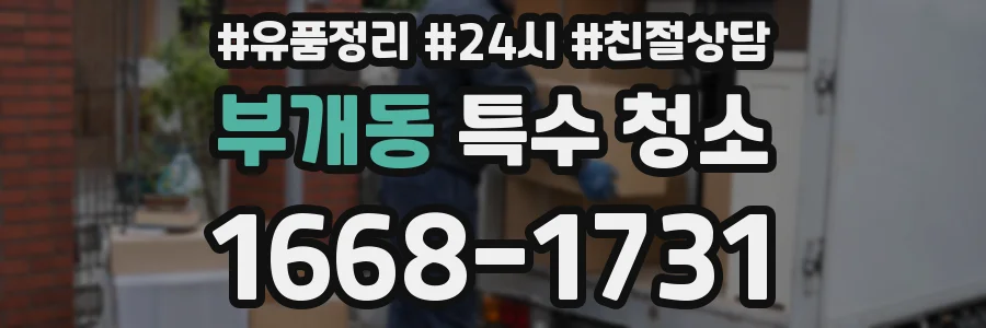 부개동 특수 청소