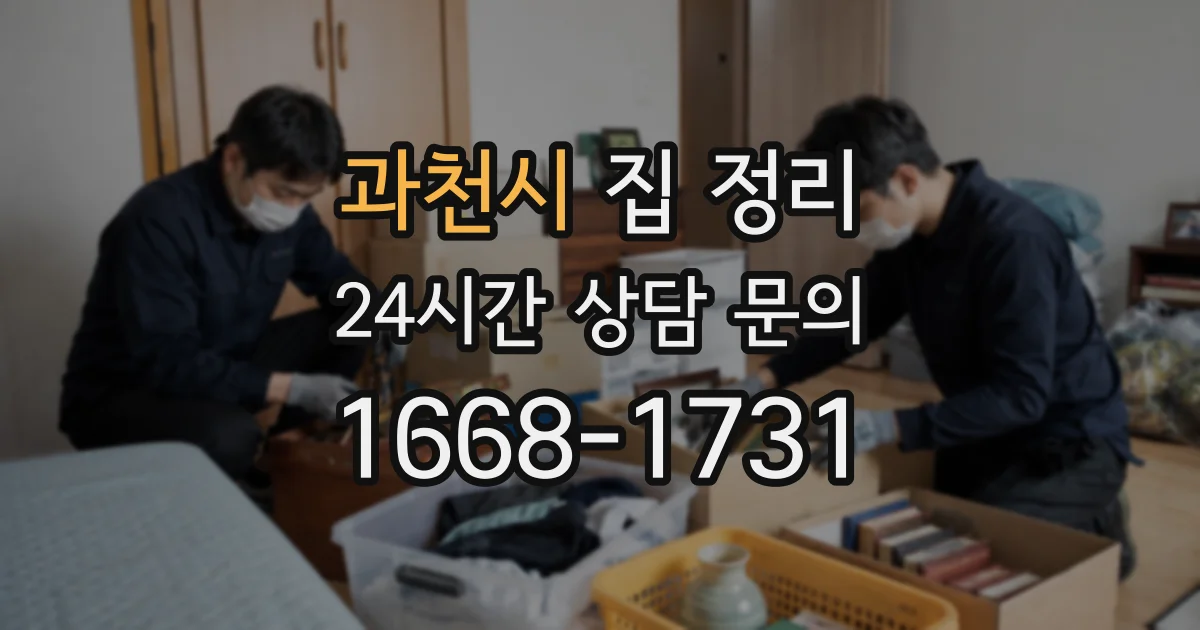 과천시 집 정리