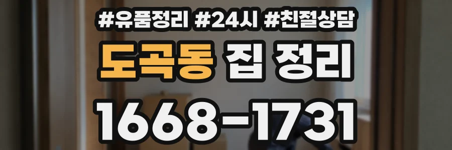 도곡동 집 정리