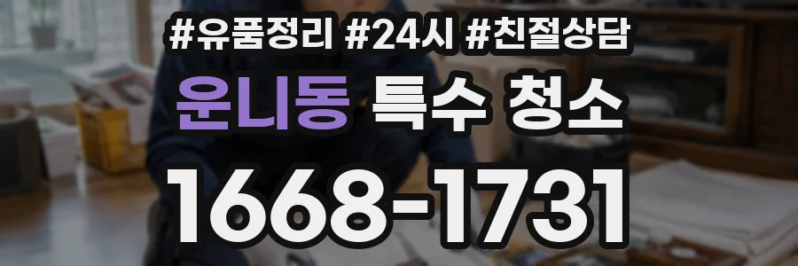 운니동 특수 청소