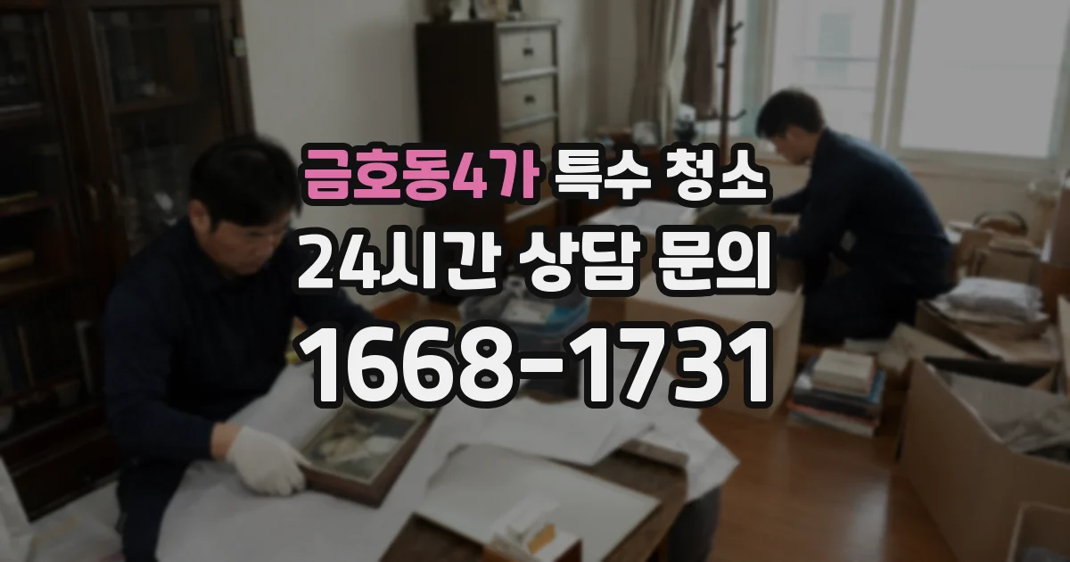 금호동4가 특수 청소