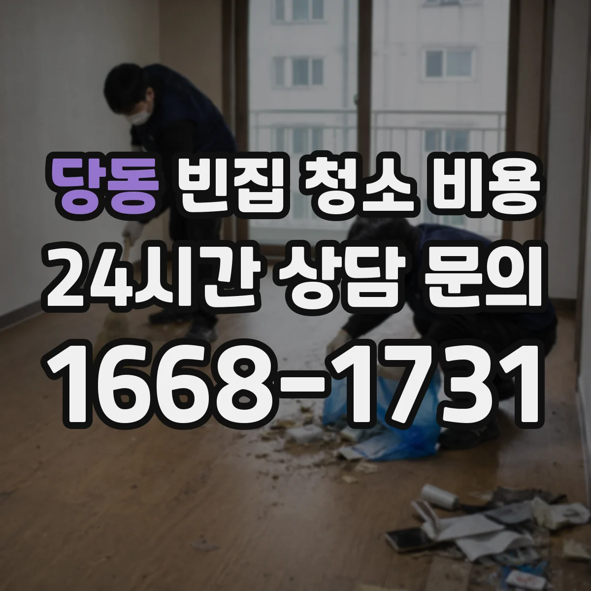 당동 빈집 청소 비용