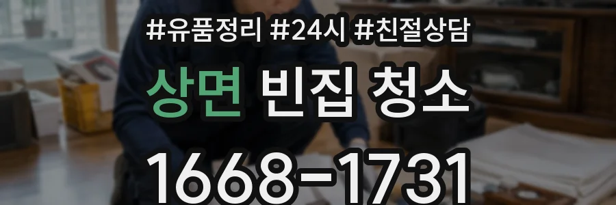 상면 빈집 청소