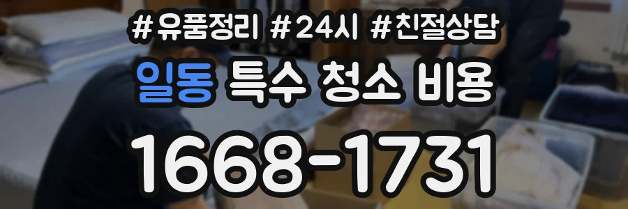 일동 특수 청소 비용