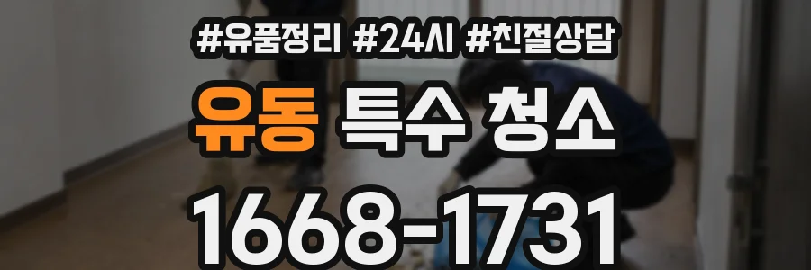 유동 특수 청소