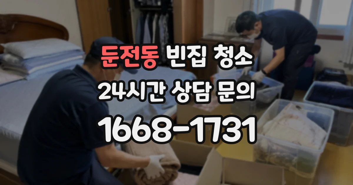둔전동 빈집 청소