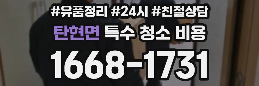 탄현면 특수 청소 비용