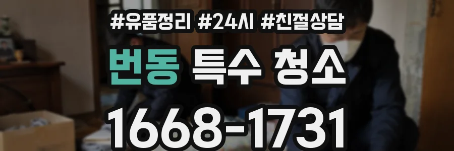 번동 특수 청소