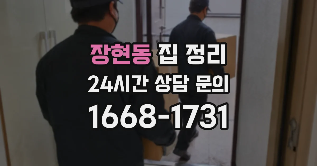 장현동 집 정리